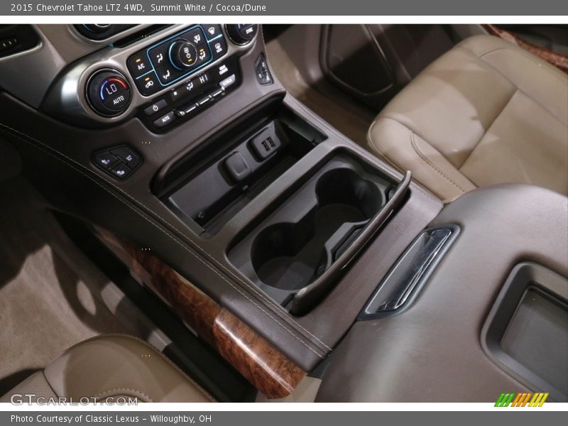 Summit White / Cocoa/Dune 2015 Chevrolet Tahoe LTZ 4WD