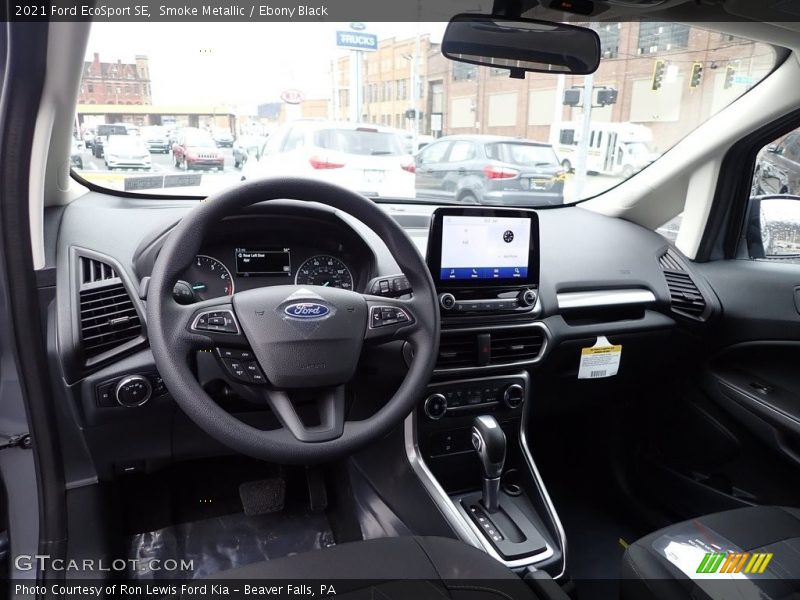 Smoke Metallic / Ebony Black 2021 Ford EcoSport SE