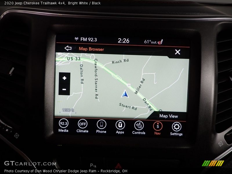 Bright White / Black 2020 Jeep Cherokee Trailhawk 4x4