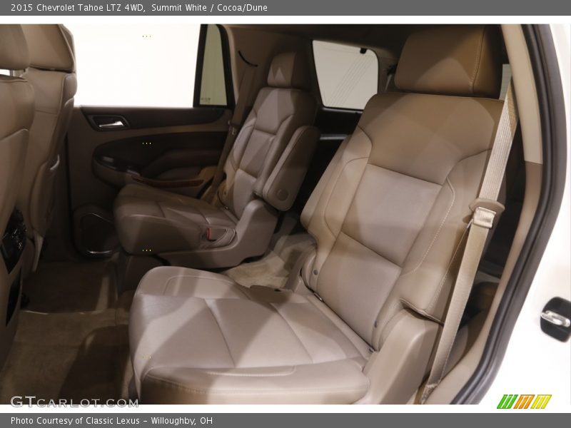 Summit White / Cocoa/Dune 2015 Chevrolet Tahoe LTZ 4WD