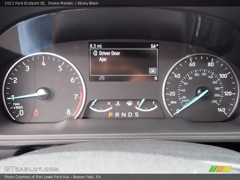 Smoke Metallic / Ebony Black 2021 Ford EcoSport SE
