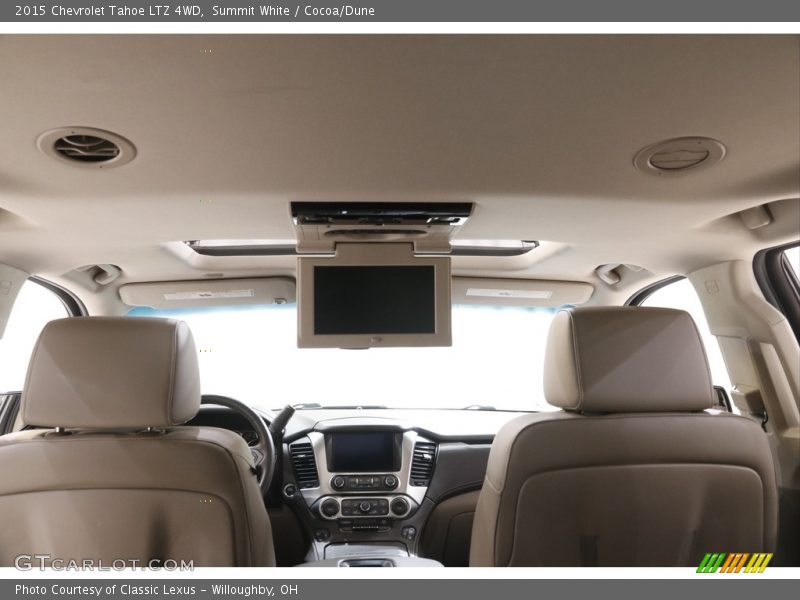 Summit White / Cocoa/Dune 2015 Chevrolet Tahoe LTZ 4WD