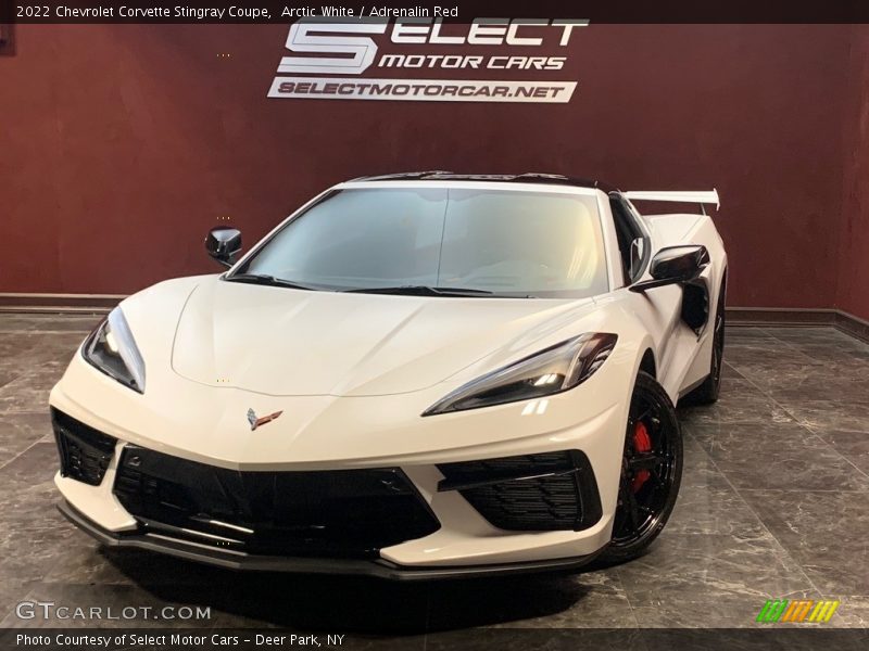 Arctic White / Adrenalin Red 2022 Chevrolet Corvette Stingray Coupe