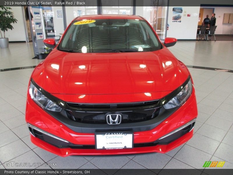 Rallye Red / Black 2019 Honda Civic LX Sedan