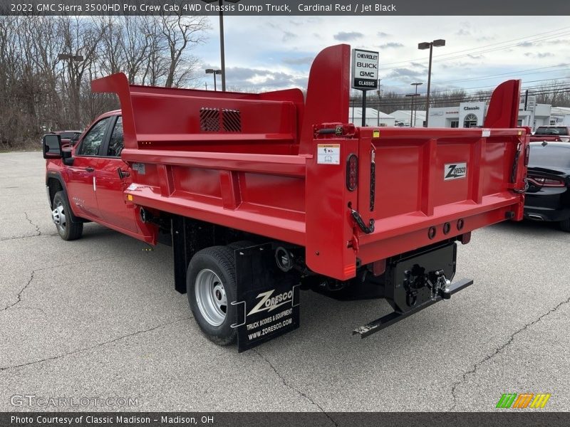 Cardinal Red / Jet Black 2022 GMC Sierra 3500HD Pro Crew Cab 4WD Chassis Dump Truck