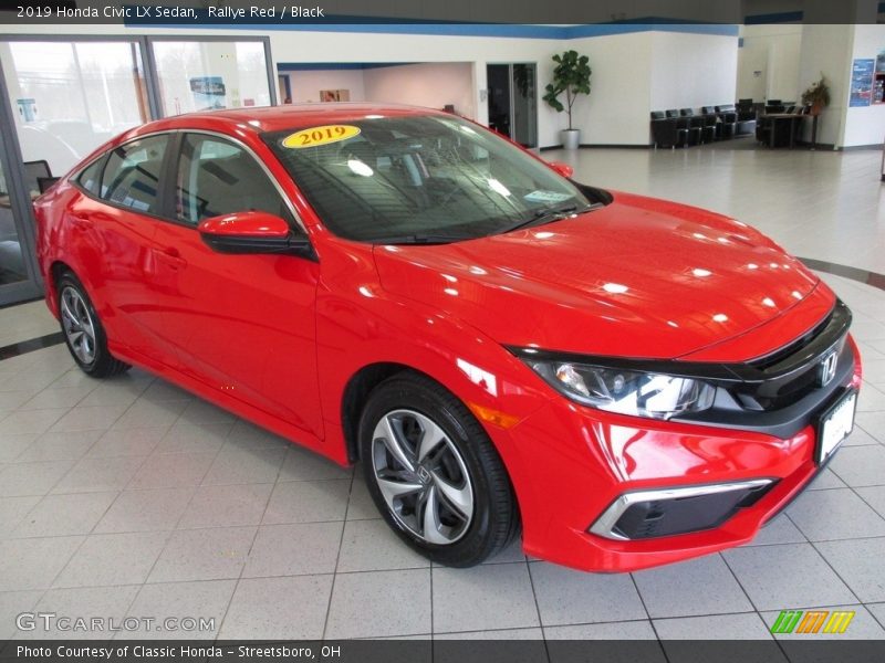 Rallye Red / Black 2019 Honda Civic LX Sedan