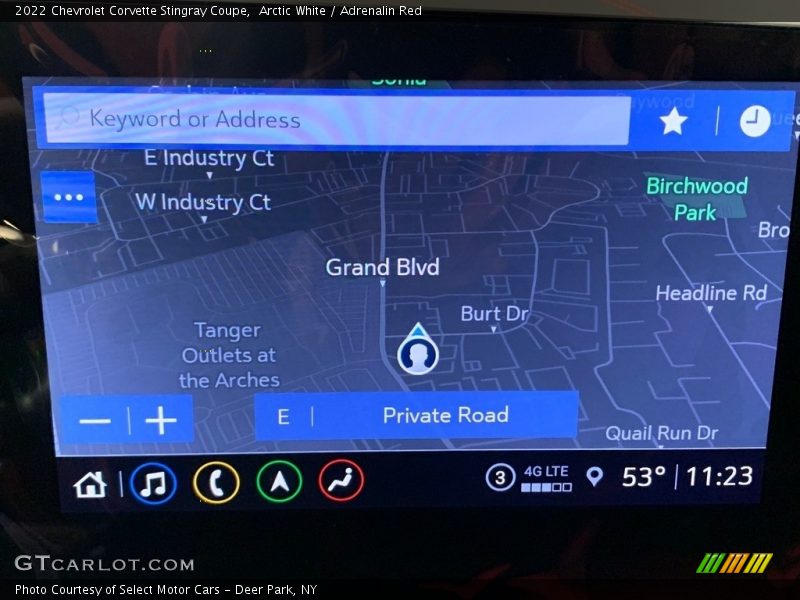Navigation of 2022 Corvette Stingray Coupe