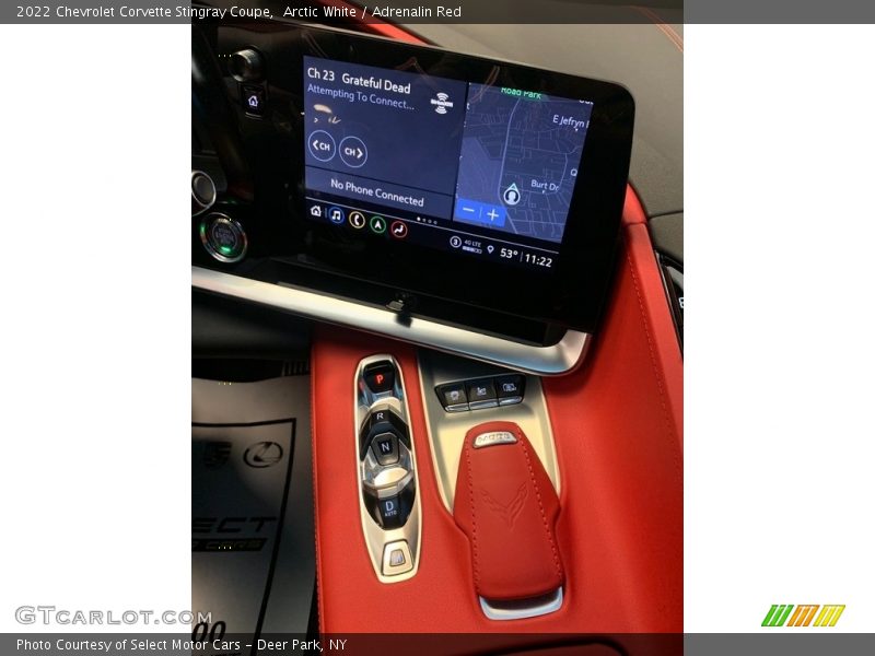 Controls of 2022 Corvette Stingray Coupe