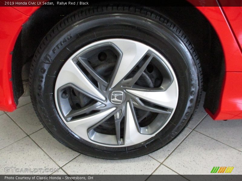 Rallye Red / Black 2019 Honda Civic LX Sedan