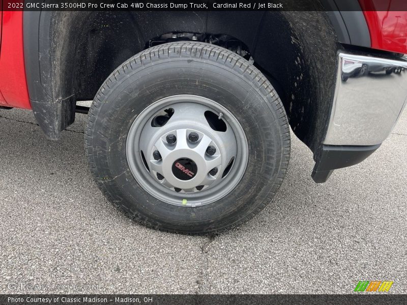  2022 Sierra 3500HD Pro Crew Cab 4WD Chassis Dump Truck Wheel