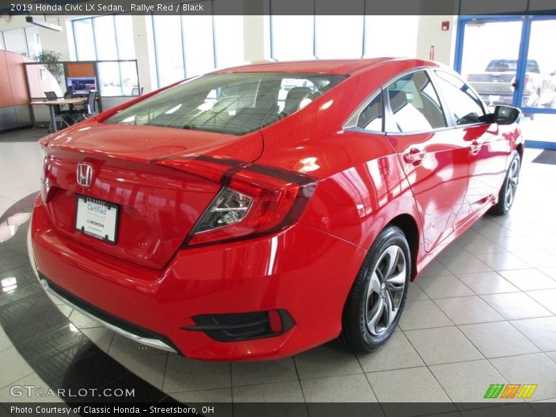 Rallye Red / Black 2019 Honda Civic LX Sedan