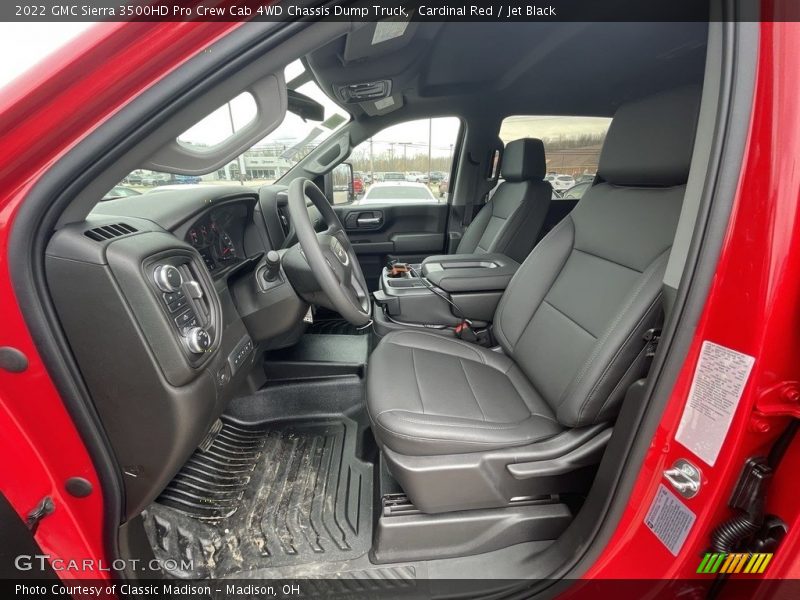  2022 Sierra 3500HD Pro Crew Cab 4WD Chassis Dump Truck Jet Black Interior