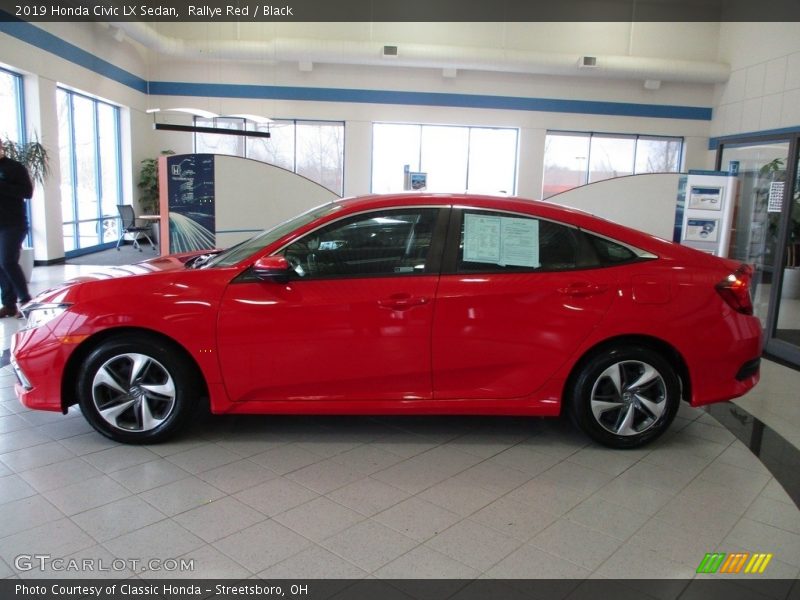 Rallye Red / Black 2019 Honda Civic LX Sedan