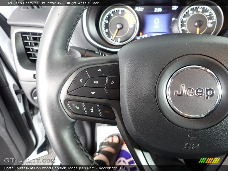 Bright White / Black 2020 Jeep Cherokee Trailhawk 4x4