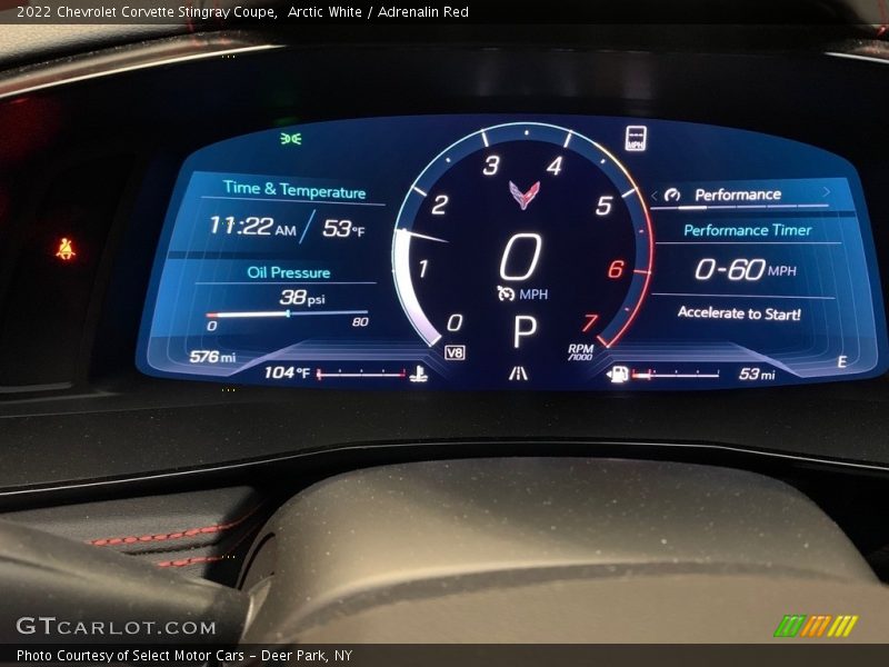  2022 Corvette Stingray Coupe Stingray Coupe Gauges