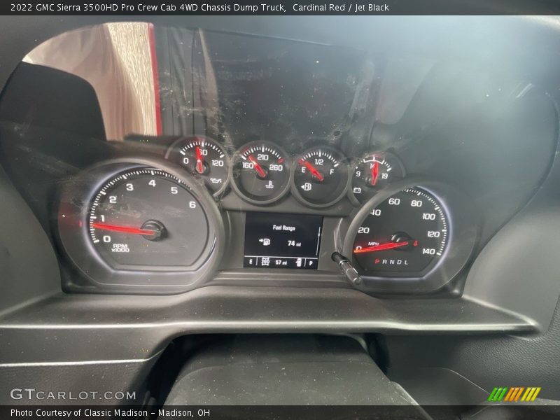  2022 Sierra 3500HD Pro Crew Cab 4WD Chassis Dump Truck Pro Crew Cab 4WD Chassis Dump Truck Gauges