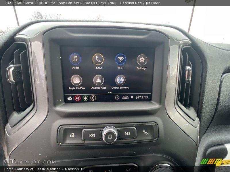 Controls of 2022 Sierra 3500HD Pro Crew Cab 4WD Chassis Dump Truck