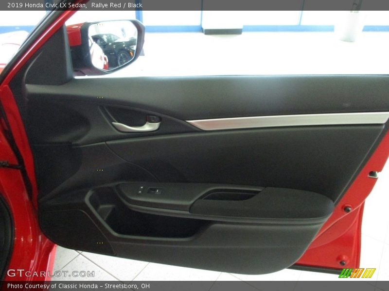 Rallye Red / Black 2019 Honda Civic LX Sedan