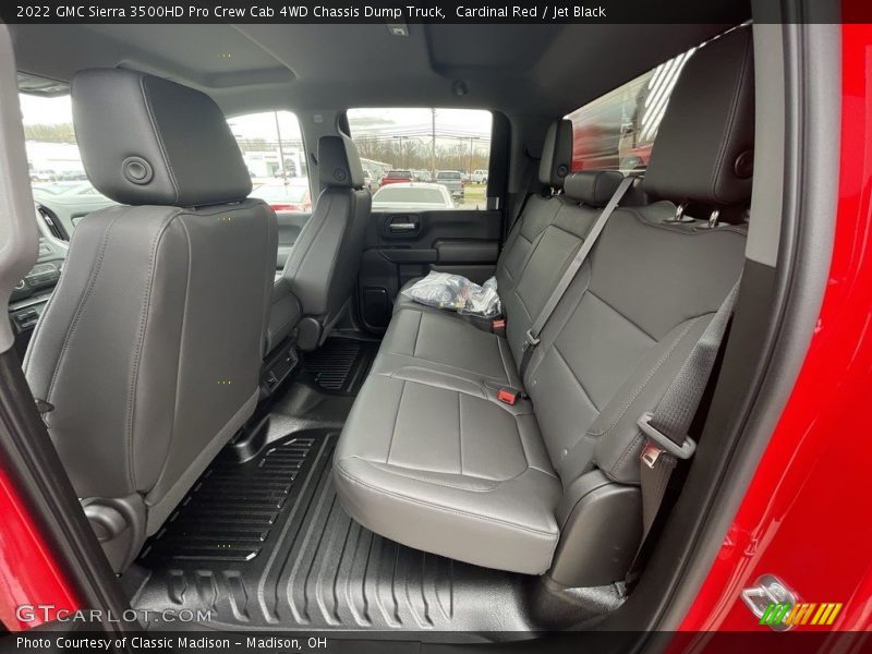 Rear Seat of 2022 Sierra 3500HD Pro Crew Cab 4WD Chassis Dump Truck