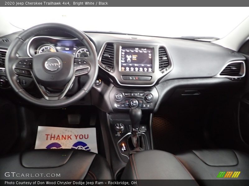Bright White / Black 2020 Jeep Cherokee Trailhawk 4x4