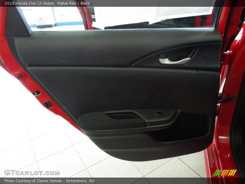 Rallye Red / Black 2019 Honda Civic LX Sedan