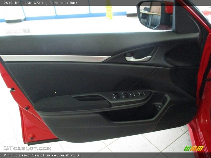Rallye Red / Black 2019 Honda Civic LX Sedan