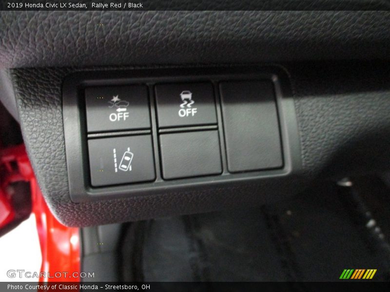 Rallye Red / Black 2019 Honda Civic LX Sedan