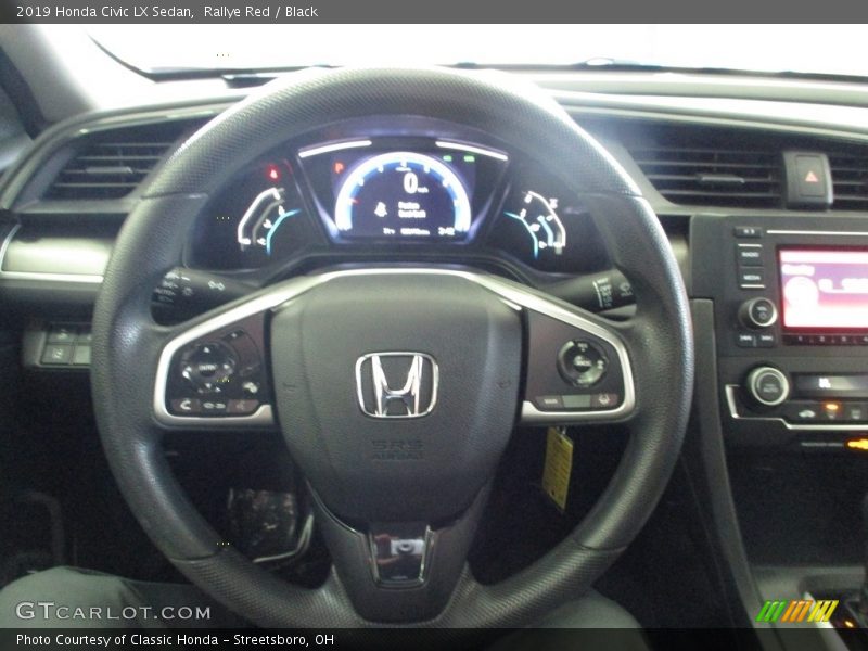 Rallye Red / Black 2019 Honda Civic LX Sedan