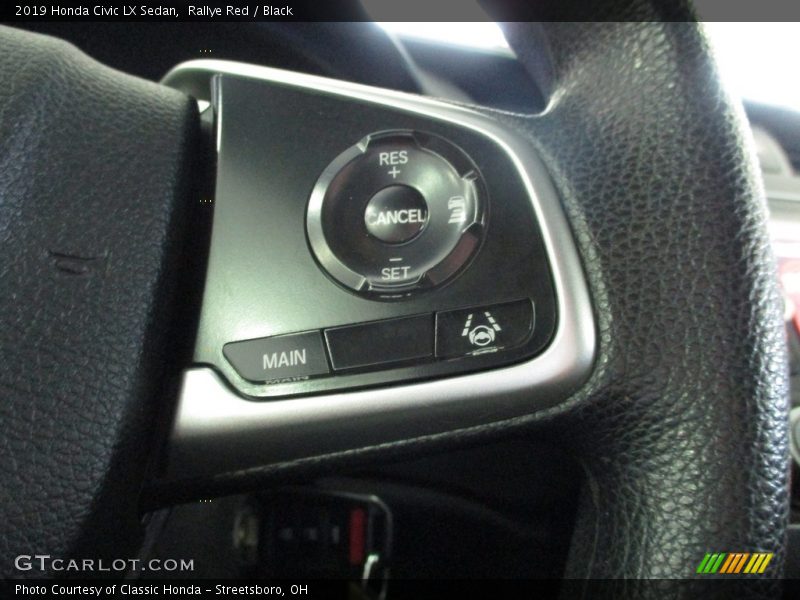 Rallye Red / Black 2019 Honda Civic LX Sedan