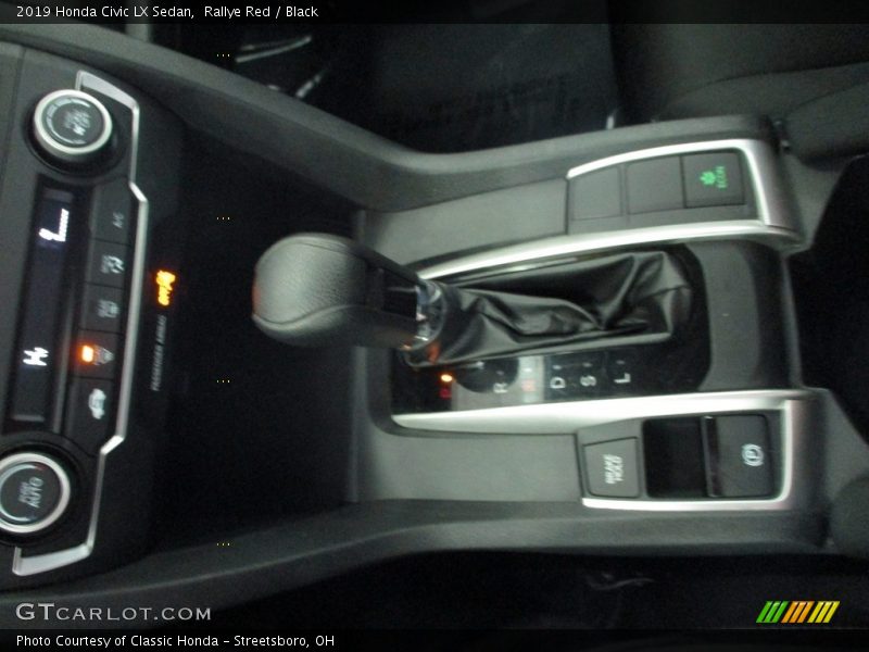 Rallye Red / Black 2019 Honda Civic LX Sedan