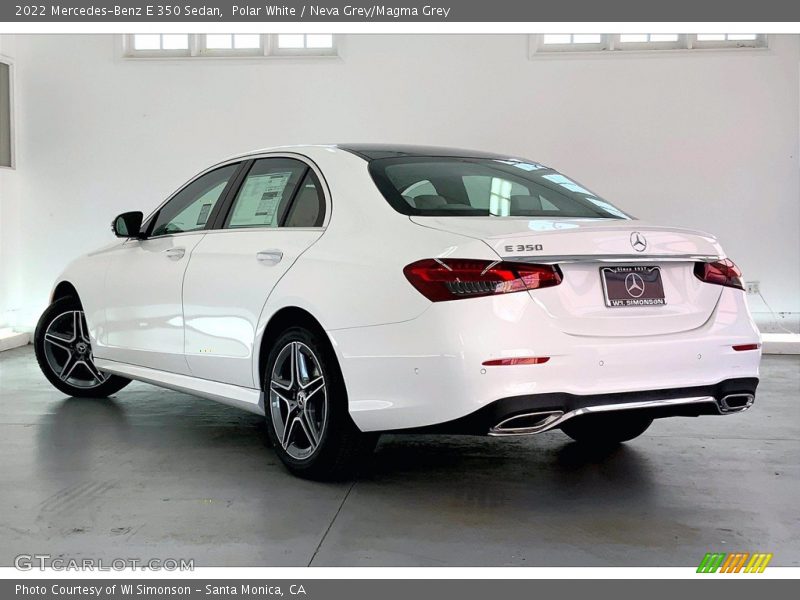 Polar White / Neva Grey/Magma Grey 2022 Mercedes-Benz E 350 Sedan