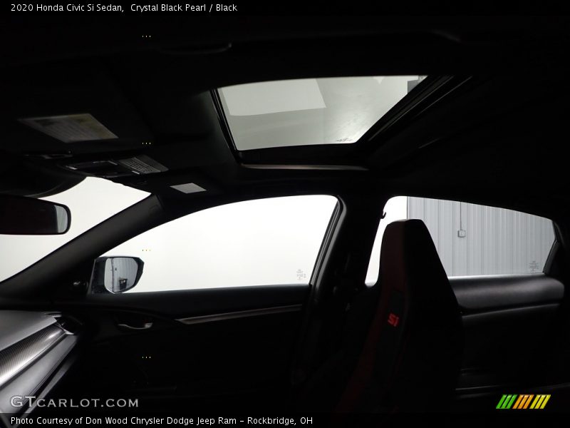 Crystal Black Pearl / Black 2020 Honda Civic Si Sedan