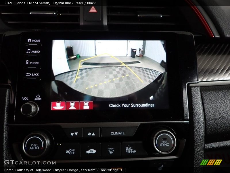 Crystal Black Pearl / Black 2020 Honda Civic Si Sedan