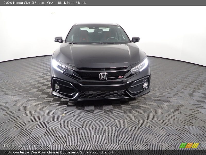 Crystal Black Pearl / Black 2020 Honda Civic Si Sedan