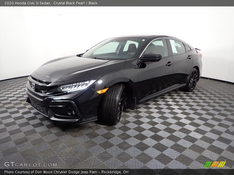 Crystal Black Pearl / Black 2020 Honda Civic Si Sedan