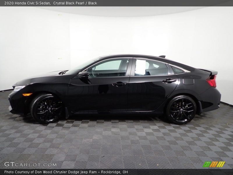 Crystal Black Pearl / Black 2020 Honda Civic Si Sedan