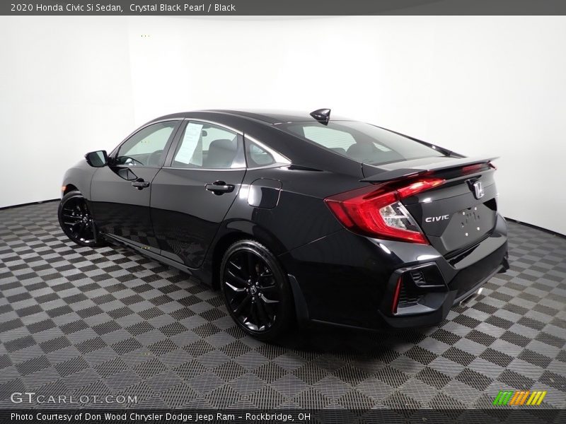 Crystal Black Pearl / Black 2020 Honda Civic Si Sedan