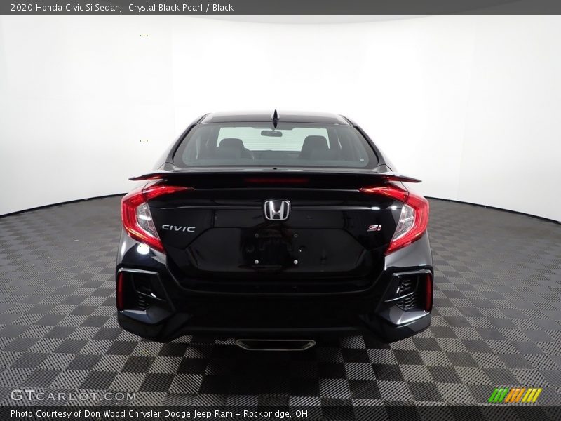 Crystal Black Pearl / Black 2020 Honda Civic Si Sedan
