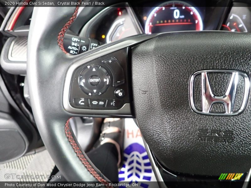 Crystal Black Pearl / Black 2020 Honda Civic Si Sedan