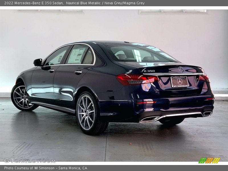 Nautical Blue Metallic / Neva Grey/Magma Grey 2022 Mercedes-Benz E 350 Sedan