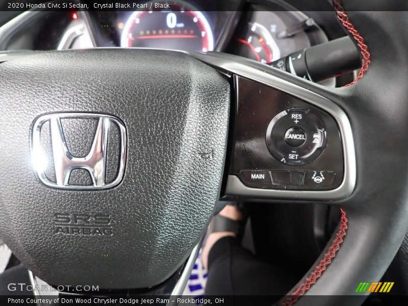 Crystal Black Pearl / Black 2020 Honda Civic Si Sedan
