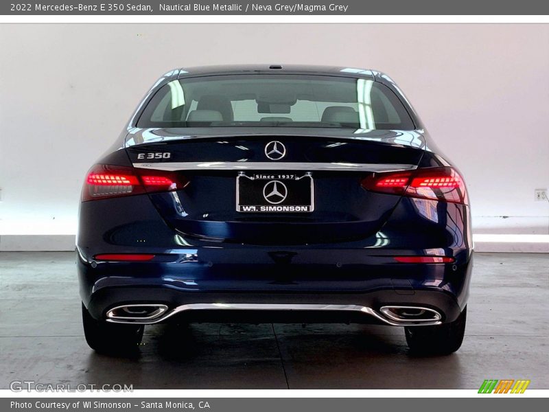 Nautical Blue Metallic / Neva Grey/Magma Grey 2022 Mercedes-Benz E 350 Sedan