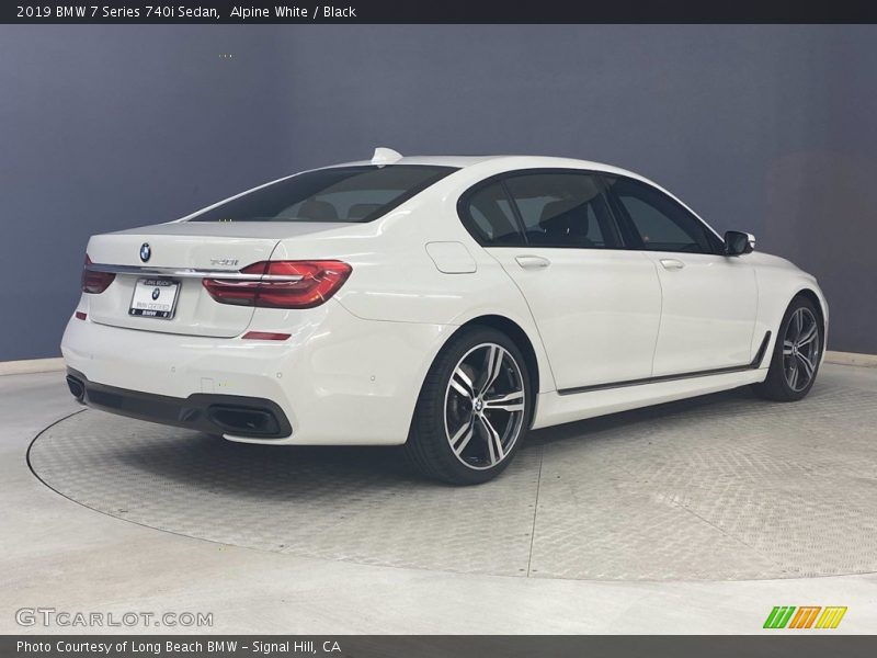 Alpine White / Black 2019 BMW 7 Series 740i Sedan