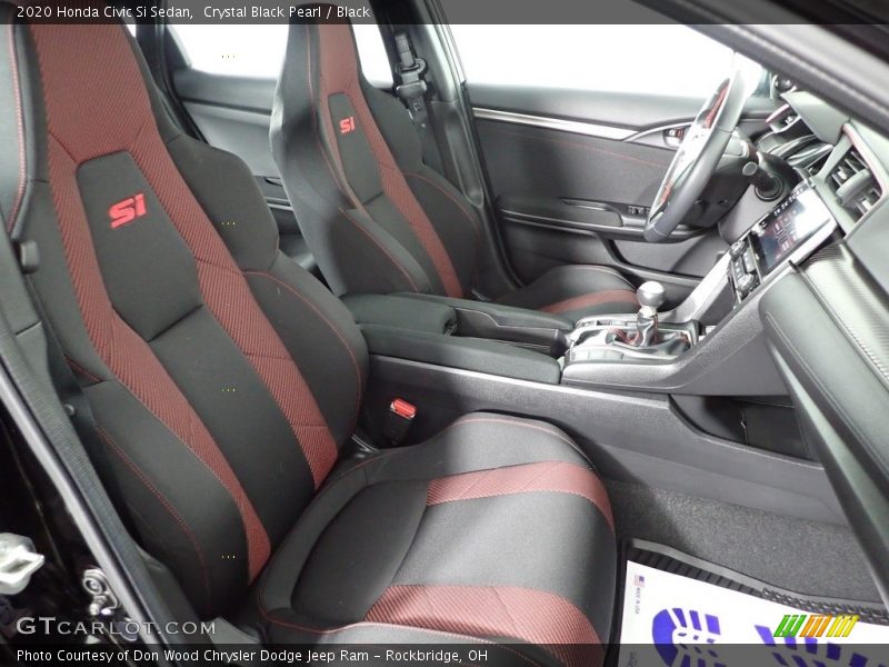 Crystal Black Pearl / Black 2020 Honda Civic Si Sedan