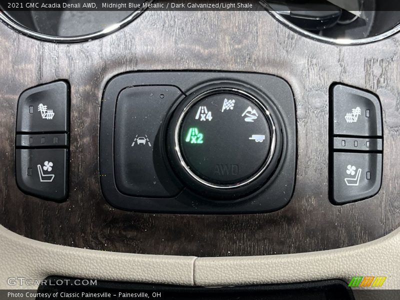 Controls of 2021 Acadia Denali AWD