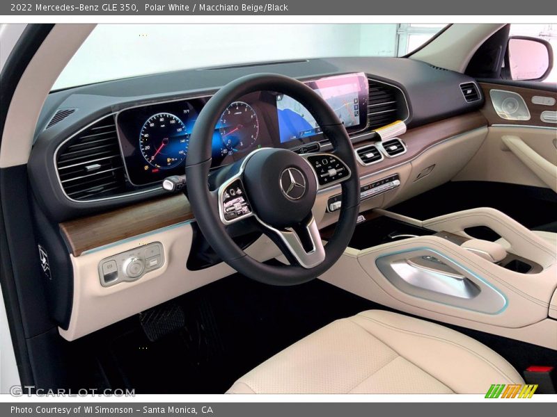 Polar White / Macchiato Beige/Black 2022 Mercedes-Benz GLE 350