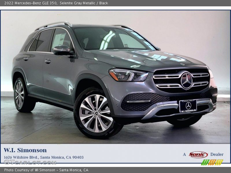 Selenite Gray Metallic / Black 2022 Mercedes-Benz GLE 350