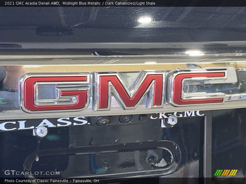 Midnight Blue Metallic / Dark Galvanized/Light Shale 2021 GMC Acadia Denali AWD