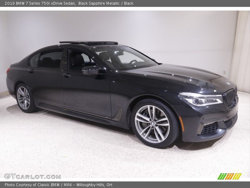 Black Sapphire Metallic / Black 2019 BMW 7 Series 750i xDrive Sedan