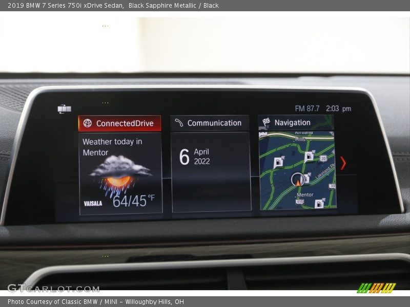 Black Sapphire Metallic / Black 2019 BMW 7 Series 750i xDrive Sedan